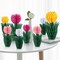 8 PCS Flower Honeycomb Decoration Tulip Honeycomb Decoration Mother's Day Decoration Tulip Decor Spring Decor Tulips Table Centerpieces Decorations Spring Decorations for Home Office